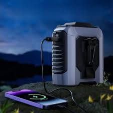 Solar-powered backpack with built-in charging ports"